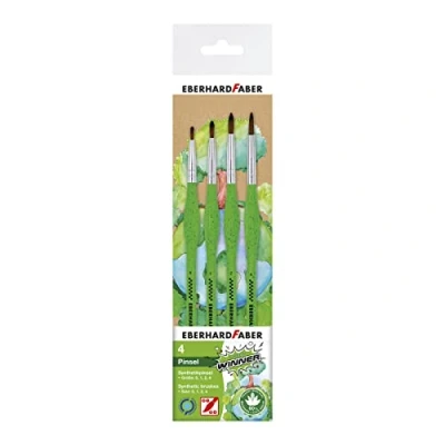 Afbeelding van Eberhard Faber penselenset Green Winner fijn synthetisch haar EF 579926