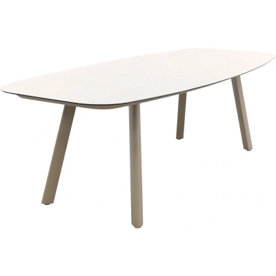 Afbeelding van Manolo eettafel latte met geprint keramiek tafelblad 240 x 103 cm Taste