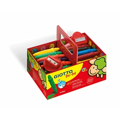 Image de Omyacolor Craie A La Cire Bebe Incassable + 2 Taille Crayons Boite De 40
