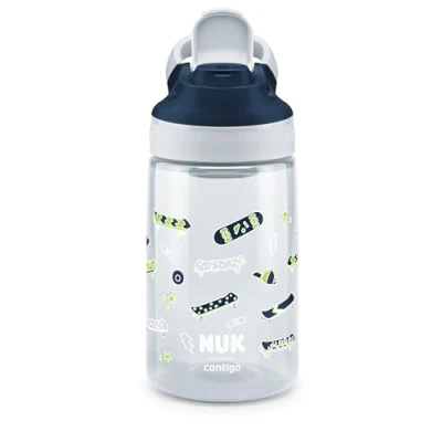 Image de NUK By Contigo Easy Sip Cup Gourde pour enfants (à partir de 4 ans) Anti fuite Fabriquée en Tritan résistant Sans BPA Passe au lave vaisselle 420 ml