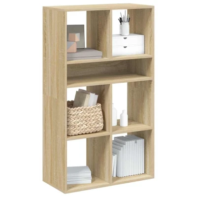 Afbeelding van vidaXL Boekenkast 66x31x112 cm bewerkt hout sonoma eikenkleurig