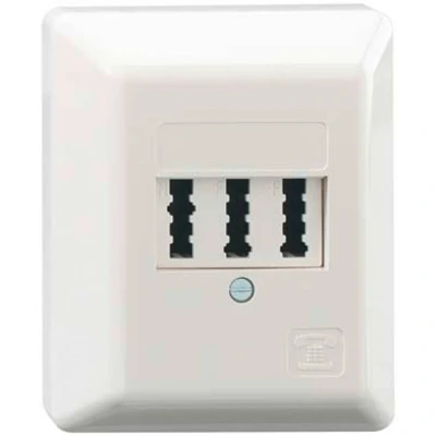 Afbeelding van Rutenbeck TAE 2x6/6NFF Ap rw Stekkerdoos Opbouw (op muur) 2 poorten Wit