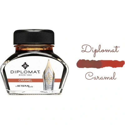 Afbeelding van Diplomat Inktpot 30 ML Caramel Brown