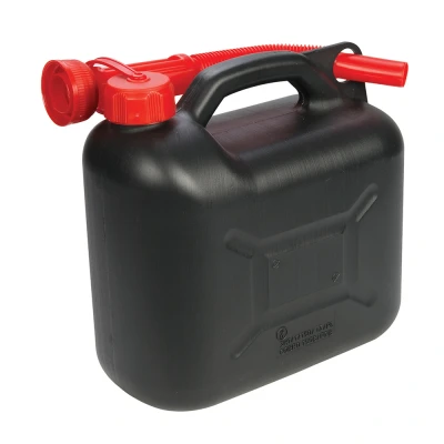 Afbeelding van Silverline Plastic Brandstof Jerrycan 5 liter Zwart