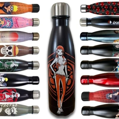 Afbeelding van Geïsoleerde fles uit één stuk Dubbelwandige herbruikbare stalen drinkfles Nami Houdt 12 uur warm en koud Voor sport, reizen, dagelijks gebruik, 500 ml BPA vrij Officiële licentie