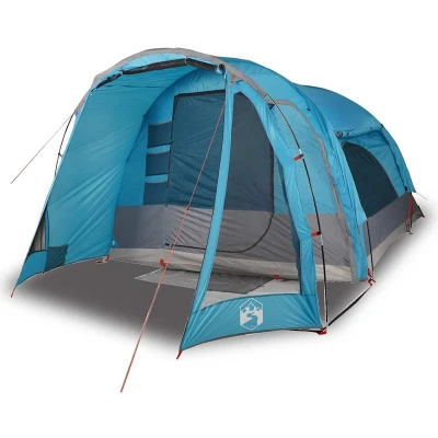 Afbeelding van Kampeertent 6 persoons waterdicht blauw