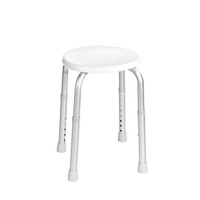 Image de Ridder a00603101 tabouret de douche/baignoire rond sans dossier réglable en hauteur blanc