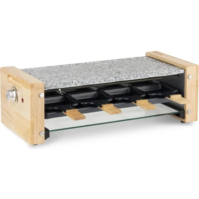 Afbeelding van H.Koenig WOD8 Gourmetset Steengrill Raclette 8 Pannetjes