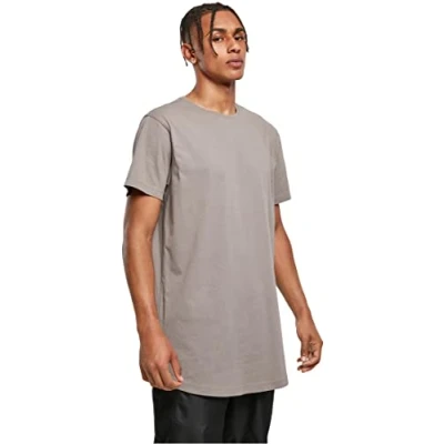 Image de Urban Classics Homme T shirt Thé long, Gris, XS