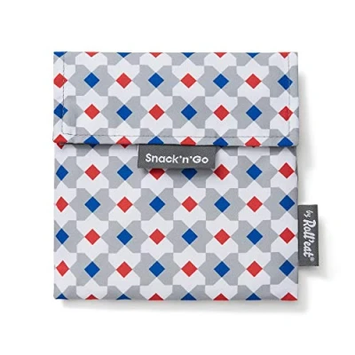 Afbeelding van Rolleat Eixample Snack&#039;n&#039;Go Tiles, herbruikbare en milieuvriendelijke snack sandwichtas, BPA vrij,