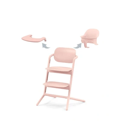 Afbeelding van Cybex Lemo Kinderstoel 3 in 1 Set Pearl Pink