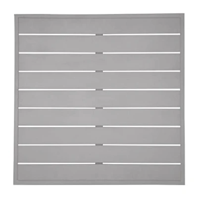 Afbeelding van Bolero Aluminium Vierkant Tafelblad Lichtgrijs 700mm FW598