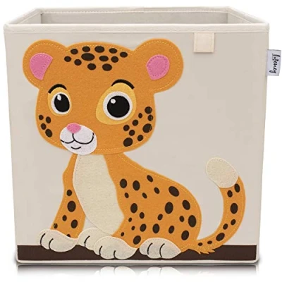 Afbeelding van Lifeney opbergdoos met tijgermotief, polyester, 330 x mm, kleurrijk, verpakt in een plastic zak hangende jumper