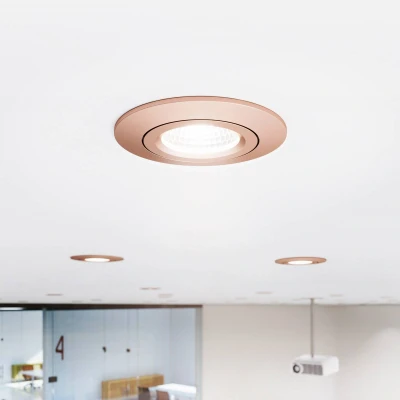 Afbeelding van LED plafondinbouwspot Diled, Ø 8,5 cm, 6 W, Dime LED, rosé