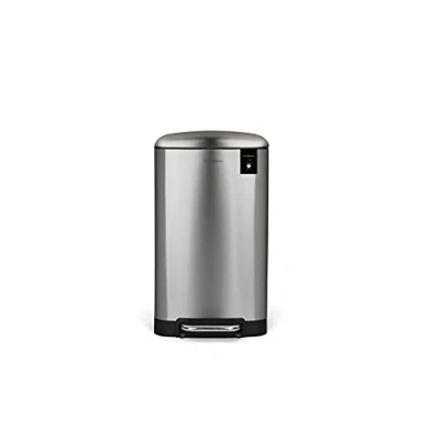 Afbeelding van Les Collectors Nr. 712 Keukenemmer met pedaal, roestvrij staal, inhoud 30 l, compact, praktisch, uitneembare binnenemmer, elegant design, matte afwerking, robuust, stil deksel