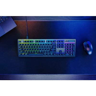 Afbeelding van Razer DeathStalker V2 (Red Switch) low profile optische gaming toetsenbord (lineaire schakelaars, HyperSpeed draadloos, USB C, lasergegraveerde keycaps) QWERTZ DE lay out