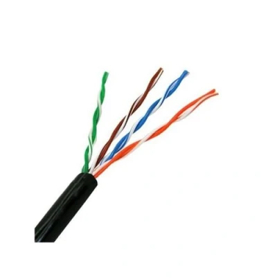Image de Câble Réseau Rigide UTP 5ème Catégorie NANOCABLE 10.20.0304 EXT BK 305 m Noir