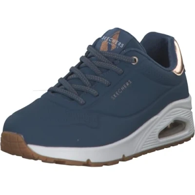 Afbeelding van Skechers Uno Shimmer Away dames sneakers blauw Maat 42