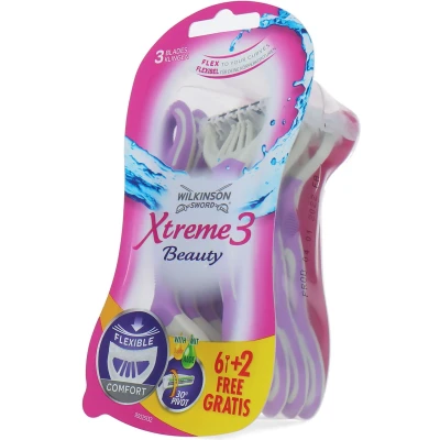 Afbeelding van Wilkinson Xtreme3 Beauty Wegwerpscheermesjes 8 Stuks