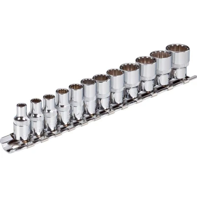 Afbeelding van VIGOR V1897 Doppenset 12 Adapter Binnenvierkant, Vierkant
