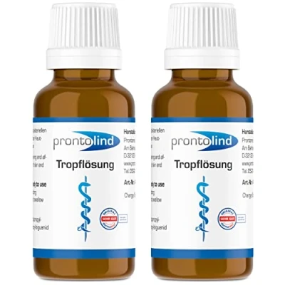 Image de 2 flacons de solution goutte à Prontolind 20 ml Le soin optimal du piercing dans un lot