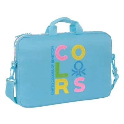 Afbeelding van Laptoptas Benetton Spring Celeste 40 x 27 4 cm