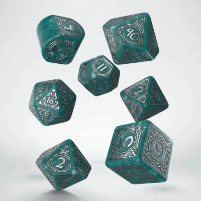 Afbeelding van Q Workshop Viking moderne dobbelstenen set Mjolnir (7)