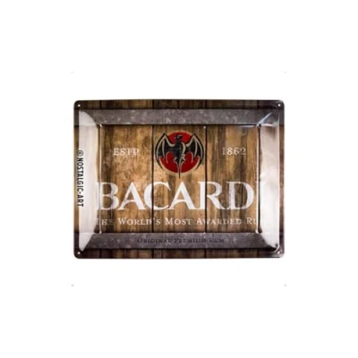 Afbeelding van Wandbord Bacardi The World&#039;s Most Awarded Rum 30x40cm