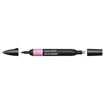 Afbeelding van Winsor &amp; Newton ProMarker 0203356 professionele markeerstiften, 2 fijne en brede punten, design lay out, fuchsia