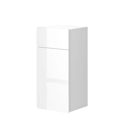 Afbeelding van Vicco Halfhoge kast Izan, Wit/Wit, 36.6 x 76.6 cm met lade en deur