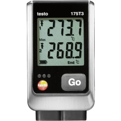 Afbeelding van testo 175 T3 Temperatuur datalogger Te meten grootheid: 50 tot +1000 C