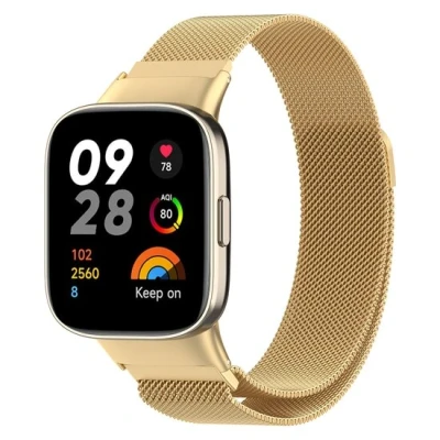 Afbeelding van Milanese bandje Goud Xiaomi Redmi Watch 3 RVS