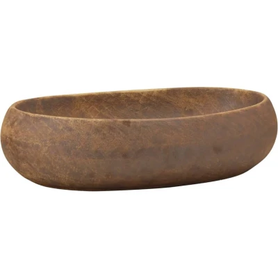 Afbeelding van Opzetwasbak ovaal 59x40x15 cm keramiek bruin