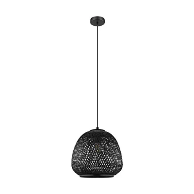 Afbeelding van hanglamp Dembleby Zwart Rotan EGLO