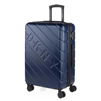 Afbeelding van DKNY Travel Bagage Set 4 Wheeled Lichtgewicht Set. TSA cijferslot, Marinier, M