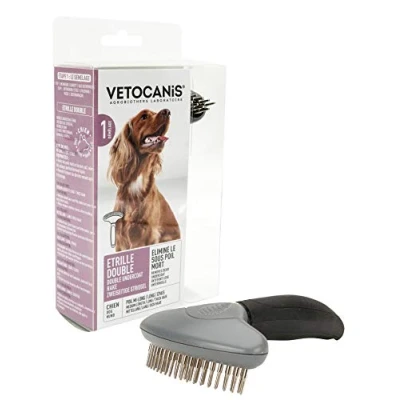 Afbeelding van VETOCANIS Hondenborstel, dubbel, 18 tanden, voor honden