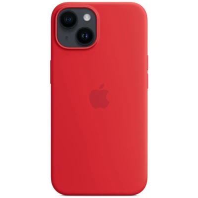 Afbeelding van Apple Magsafe Siliconen Back Cover Rood iPhone 14