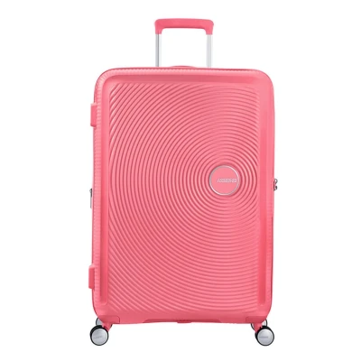Afbeelding van American Tourister Soundbox Spinner 77 Expandable sun kissed coral Harde Koffer
