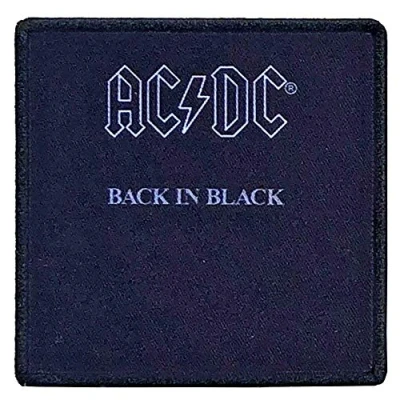 Afbeelding van AC/DC Back In Black Patch Zwart