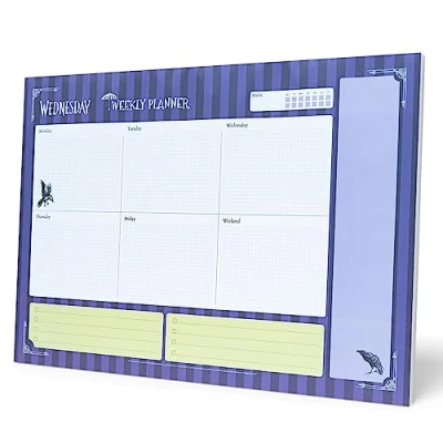 Afbeelding van Grupo Erik Addams Notitieblok, A3 weekplanner, woensdag, bureauonderlegger, kantoorbenodigdheden, schoolbenodigdheden, bureau organizer