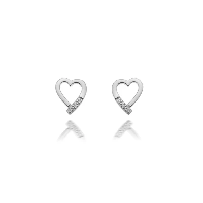 Afbeelding van Hot Diamonds Just Add Love zilveren oorknoppen DE110