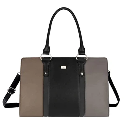 Afbeelding van David Jones Dames Grote Tote Handtas Draagtas Shopper Groot PU Leer Werktas Schooltas Kantoor Aktetas Lange Hengsel Boodschappentas Elegante Shoudertas Crossbodytas Roze