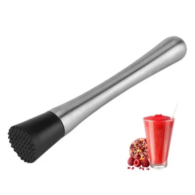 Afbeelding van 1 st Roestvrij Staal Cocktail Stamper Staaf Mojito Pureer Fruit Mengkraan Ideaal Bartender Tool Randbekers