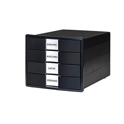 Afbeelding van HAN IMPULS KARMA 10128 13 Ladebox Zwart DIN A4, C4 Aantal lades: 4