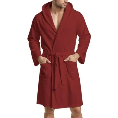 Afbeelding van PETTI Artigiani Italiani Badjas voor dames, herenbadjas, badjas, damesbadjas, fuchsia