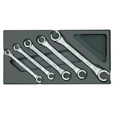 Afbeelding van Gedore 1500 ES 400 1731157 Dubbele ringsleutelset 5 delig