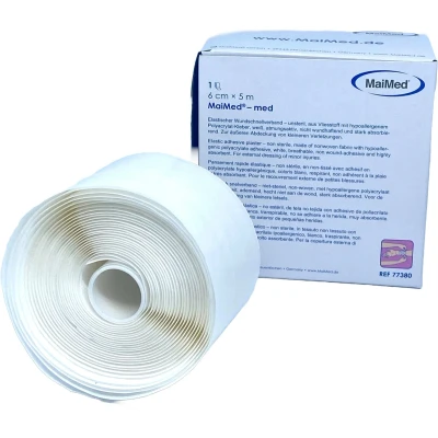 Afbeelding van non woven pleister op rol 6cm x 5m Maimed