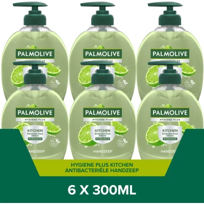 Afbeelding van Palmolive Hygiene Plus Kitchen antibacteriële handzeep 6 x 300ml