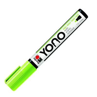 Afbeelding van Marabu 12400103365 YONO multifunctionele acrylmarker met Japanse ronde punt, op waterbasis, licht en waterbestendig, voor bijna alle ondergronden, 1,5 3 mm