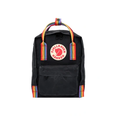 Afbeelding van Fjällräven Kanken Rainbow MINI CITY Rugzak voor kinderen, Maat: One Size, Black/rainbow